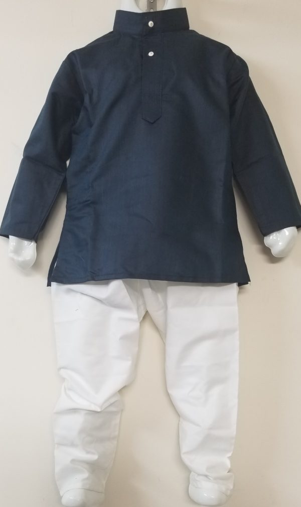 Ready-made Dark Blue Kids Kurta Pajama