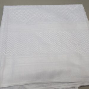 White Arab Keffiyeh Muslim Head Scarf Neck Wrap