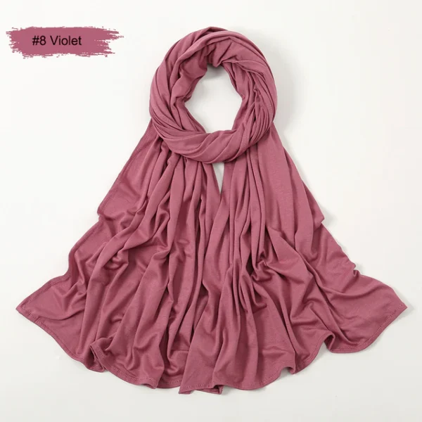#08 Plain Premium Heavy Jersey Scarf