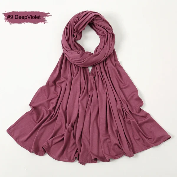 #09 Plain Premium Heavy Jersey Scarf