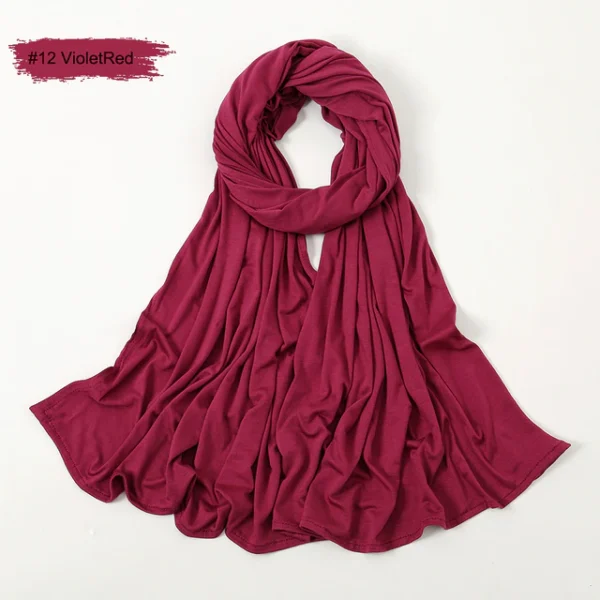 #12 Plain Premium Heavy Jersey Scarf