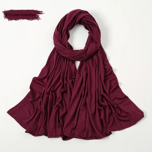 #13 Plain Premium Heavy Jersey Scarf