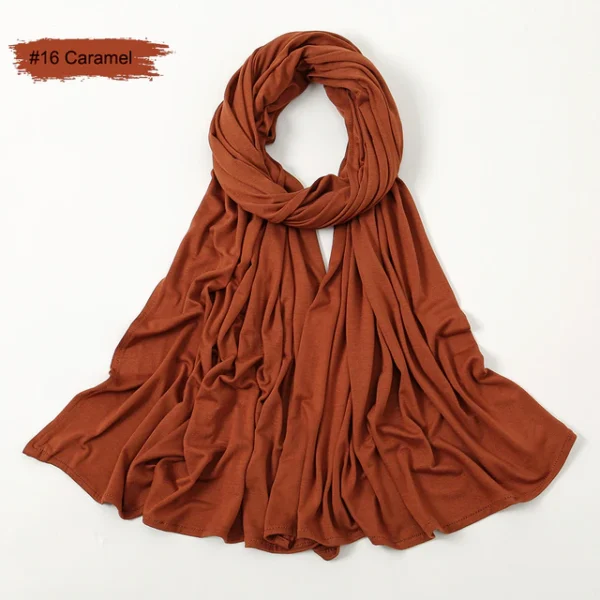 #16 Plain Premium Heavy Jersey Scarf