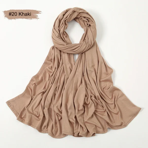 #20 Plain Premium Heavy Jersey Scarf