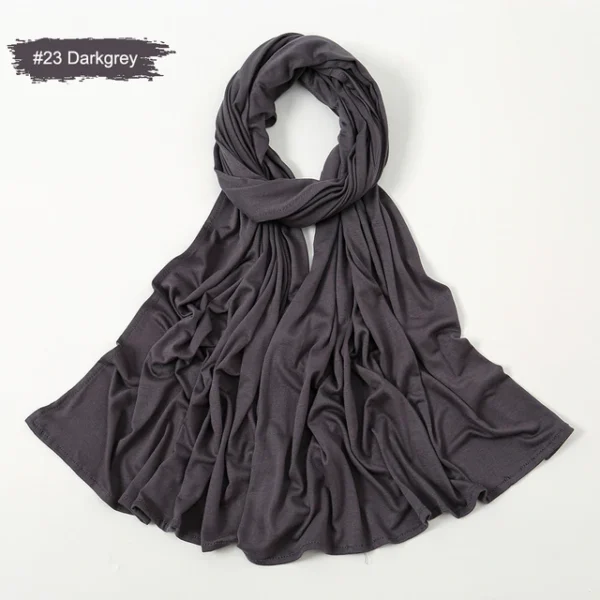 #23 Plain Premium Heavy Jersey Scarf
