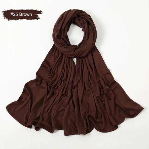 #25 Plain Premium Heavy Jersey Scarf