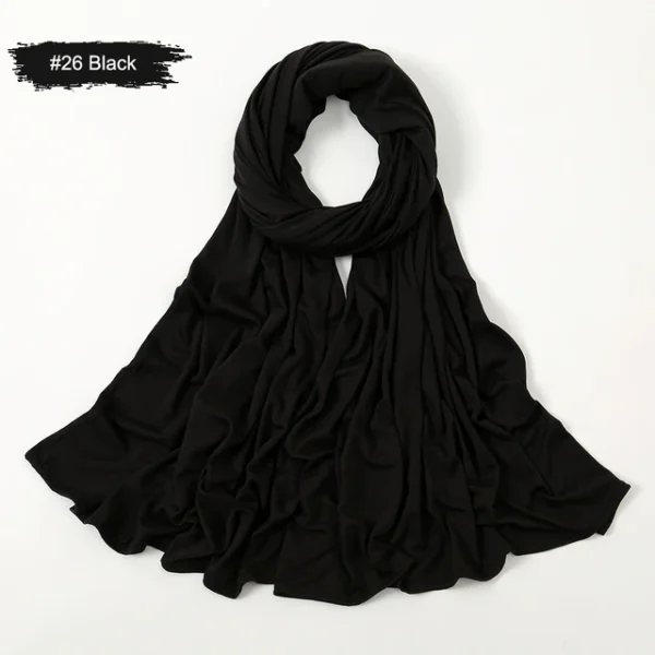 #26 Plain Premium Heavy Jersey Scarf