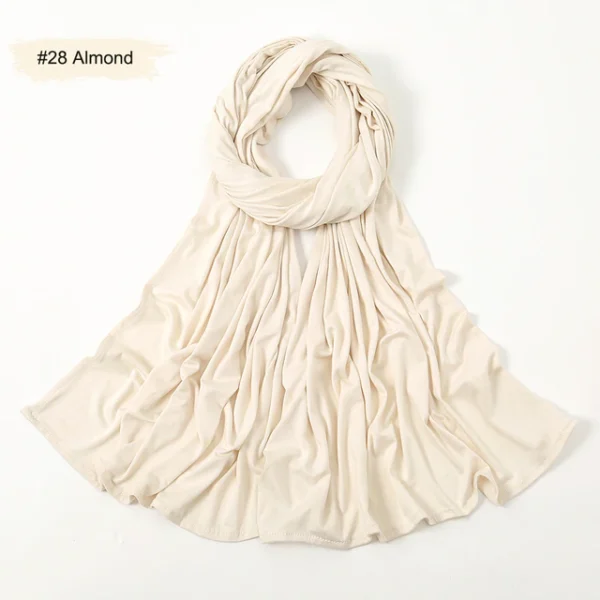 #28 Plain Premium Heavy Jersey Scarf