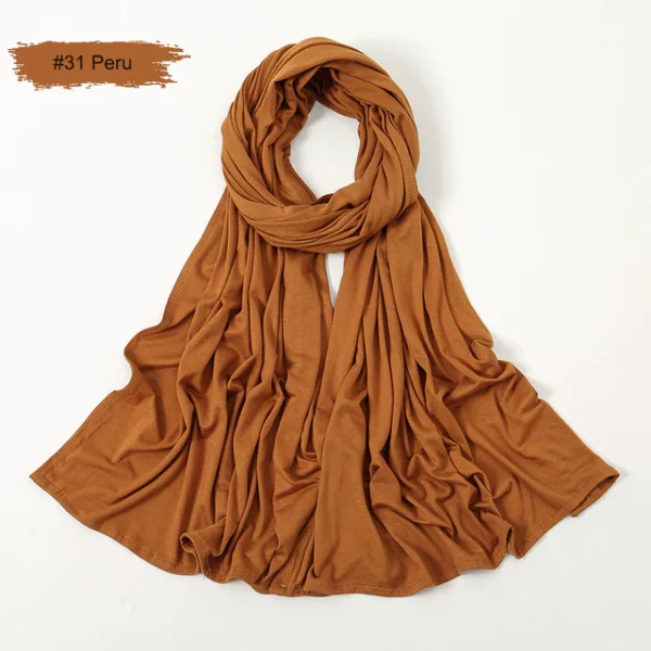 #31 Plain Premium Heavy Jersey Scarf