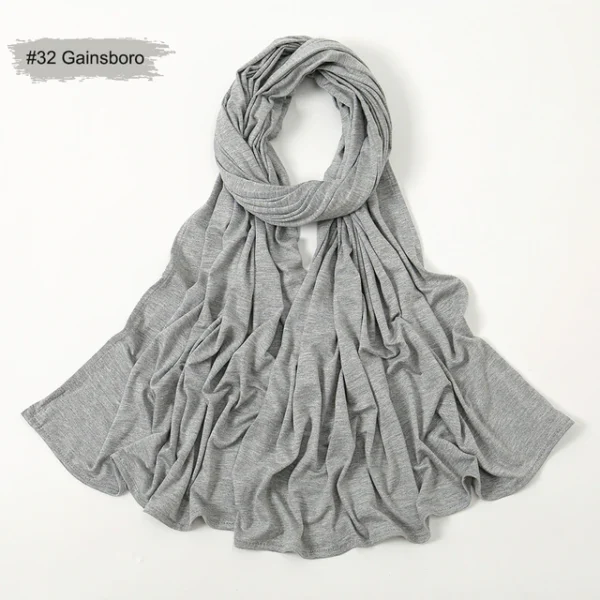 #32 Plain Premium Heavy Jersey Scarf