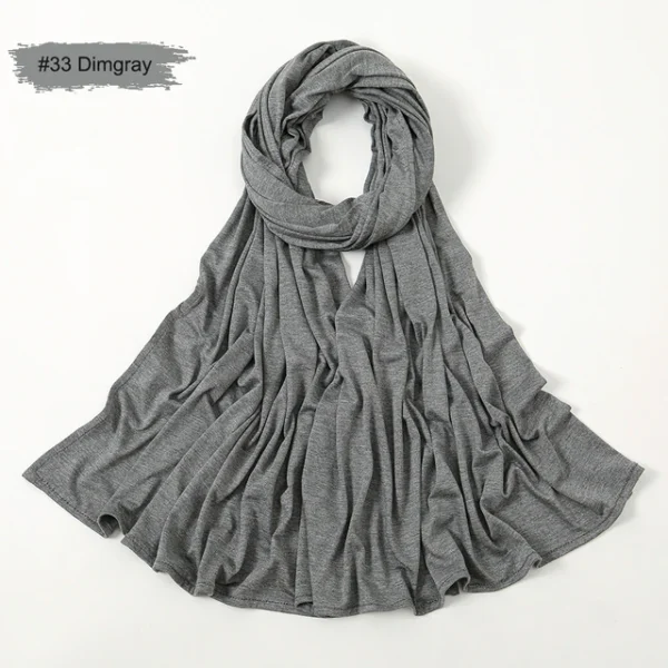 #33 Plain Premium Heavy Jersey Scarf