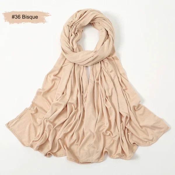 #36 Plain Premium Heavy Jersey Scarf