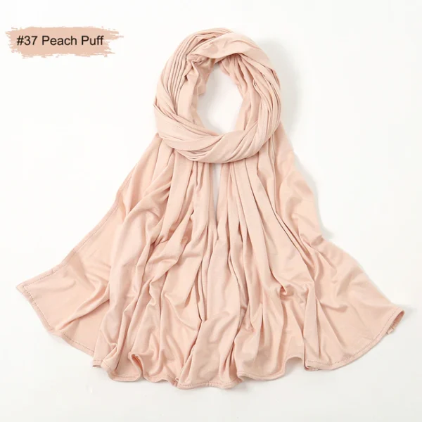 #37 Plain Premium Heavy Jersey Scarf
