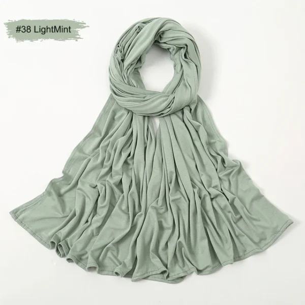 #38 Plain Premium Heavy Jersey Scarf