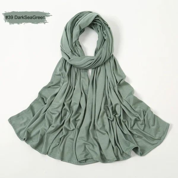#39 Plain Premium Heavy Jersey Scarf