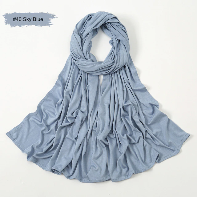 #40 Plain Premium Heavy Jersey Scarf