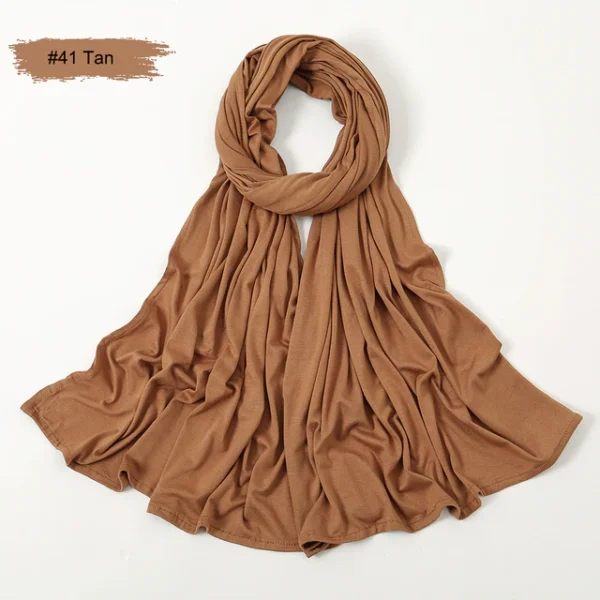 #41 Plain Premium Heavy Jersey Scarf