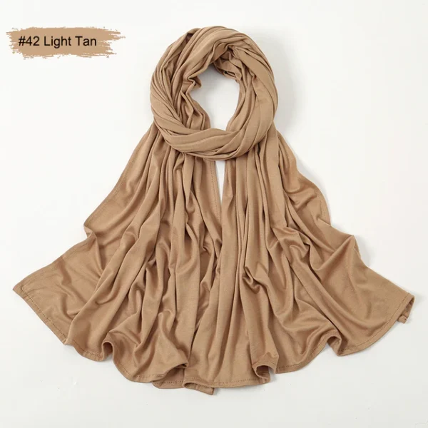 #42 Plain Premium Heavy Jersey Scarf