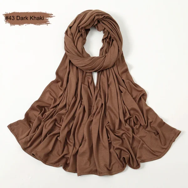 #43 Plain Premium Heavy Jersey Scarf