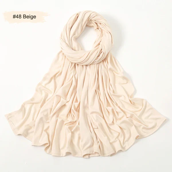 #48 Plain Premium Heavy Jersey Scarf