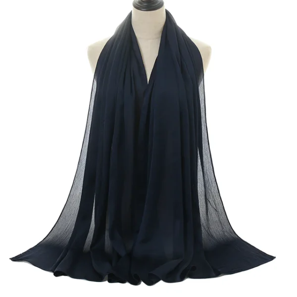 #03 Shiny Crinkle Satin Scarf