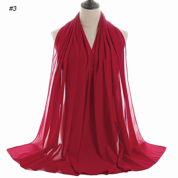 #03 Plain Chiffon Scarf