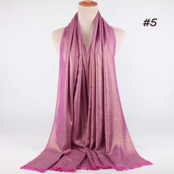 Style1 - Glitter Cotton Scarf #05