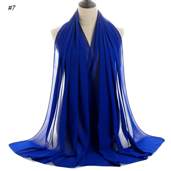 #07 Plain Chiffon Scarf