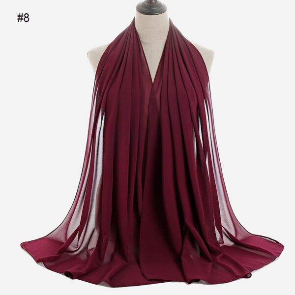 #08 Plain Chiffon Scarf