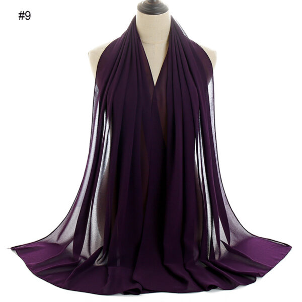 #09 Plain Chiffon Scarf