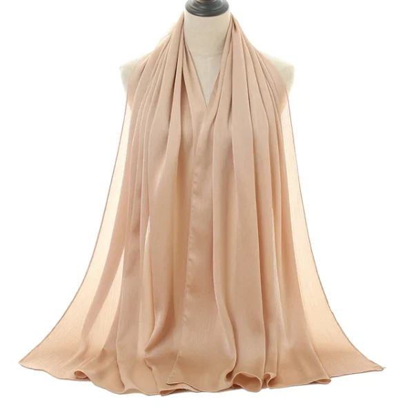 #11 Shiny Crinkle Satin Scarf