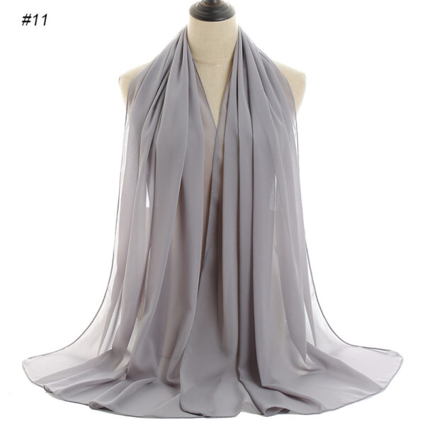 #11 Plain Chiffon Scarf
