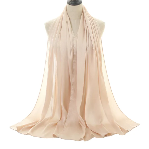 #12 Shiny Crinkle Satin Scarf