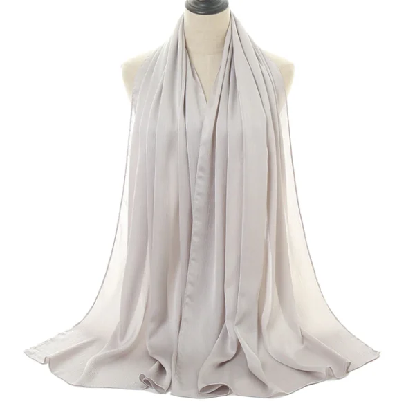 #14 Shiny Crinkle Satin Scarf