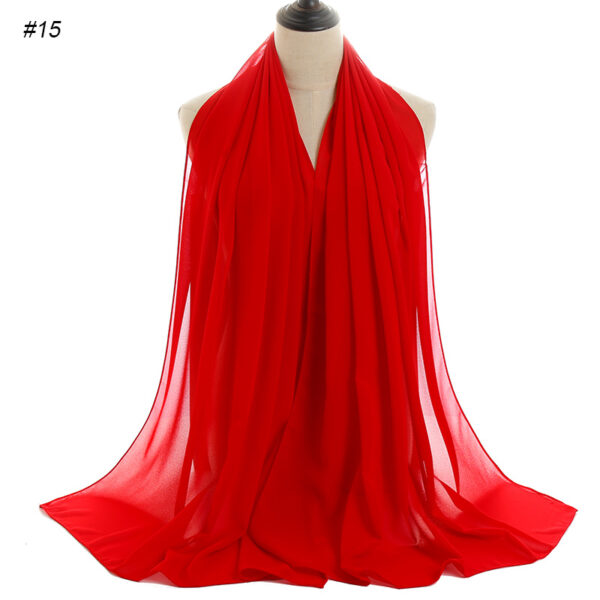 #15 Plain Chiffon Scarf