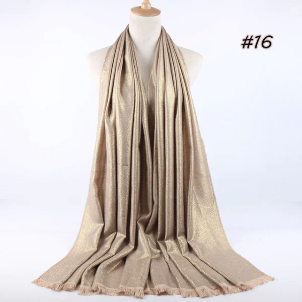 Style1 - Glitter Cotton Scarf #16