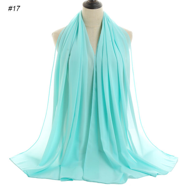 #17 Plain Chiffon Scarf