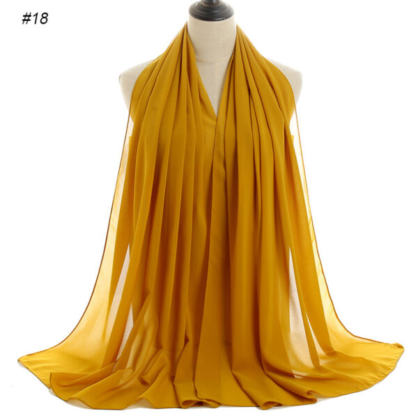 #18 Plain Chiffon Scarf