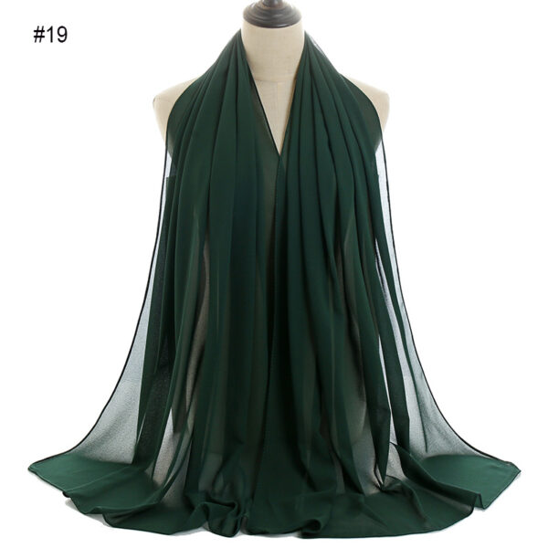 #19 Plain Chiffon Scarf
