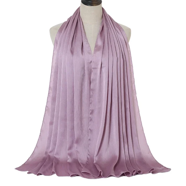 #20 Shiny Crinkle Satin Scarf