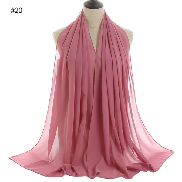 #20 Plain Chiffon Scarf