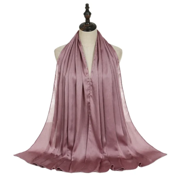 #21 Shiny Crinkle Satin Scarf