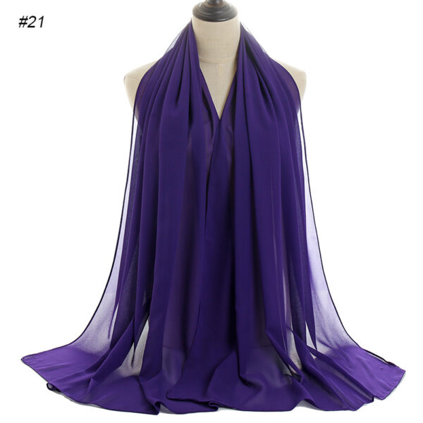 #21 Plain Chiffon Scarf