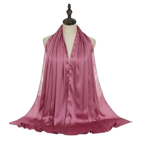 #22 Shiny Crinkle Satin Scarf