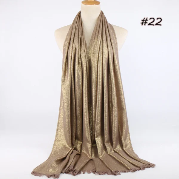 Style1 - Glitter Cotton Scarf #22