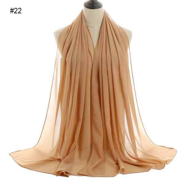 #22 Plain Chiffon Scarf