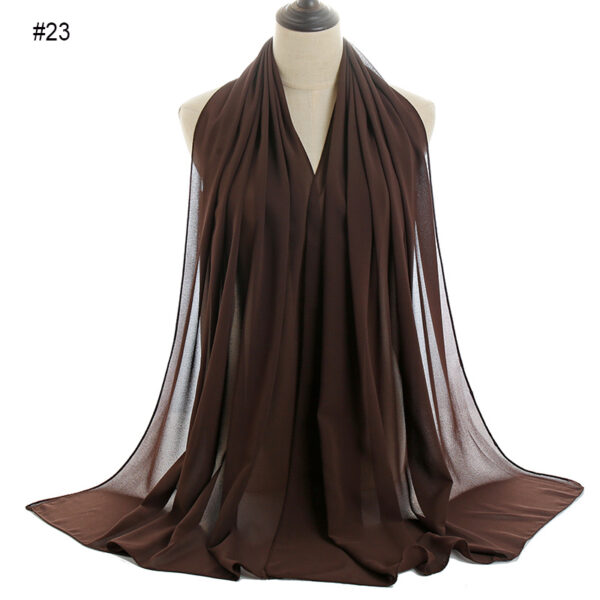 #23 Plain Chiffon Scarf