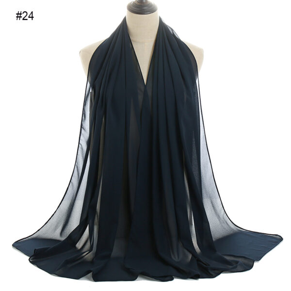 #24 Plain Chiffon Scarf
