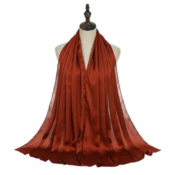#27 Shiny Crinkle Satin Scarf