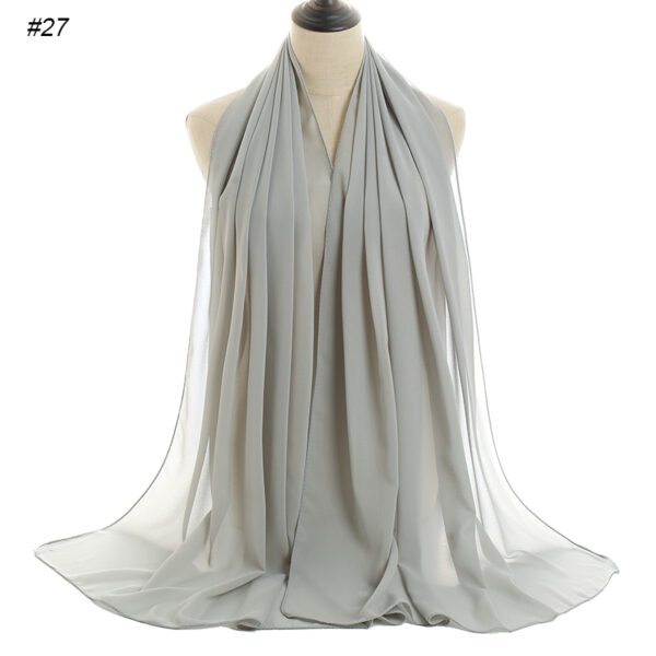 #27 Plain Chiffon Scarf